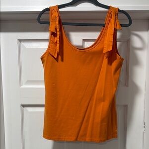 Orange Sleeveless Top Ann Taylor